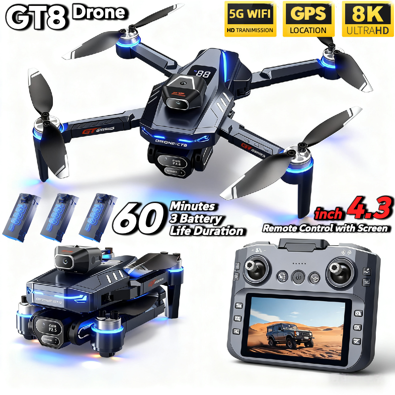 Drone Thermal Imaging - For Genuine GT8 Drone 4K Professional