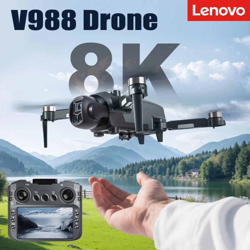 Drone Thermal Imaging - Lenovo V988 Drone 8K HD Dual
