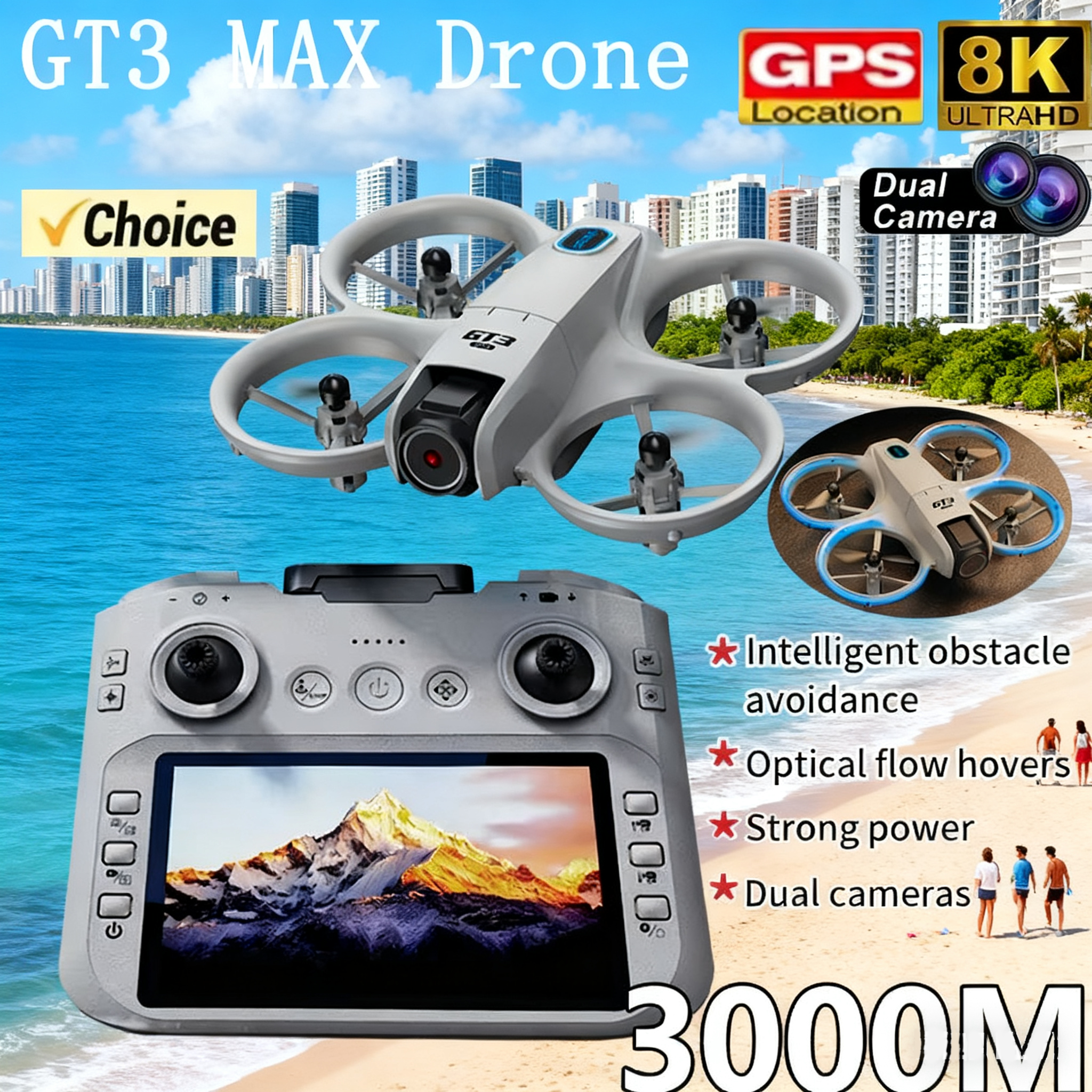 Drone Surveying - NEW GT3 Drone with HD Dual