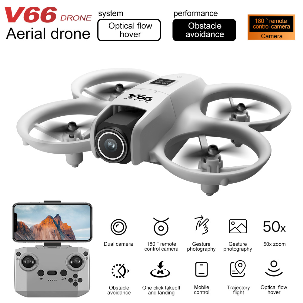 New V66 Mini Drone HD Camera 4 – обзор и цена Drone Aerial Photography