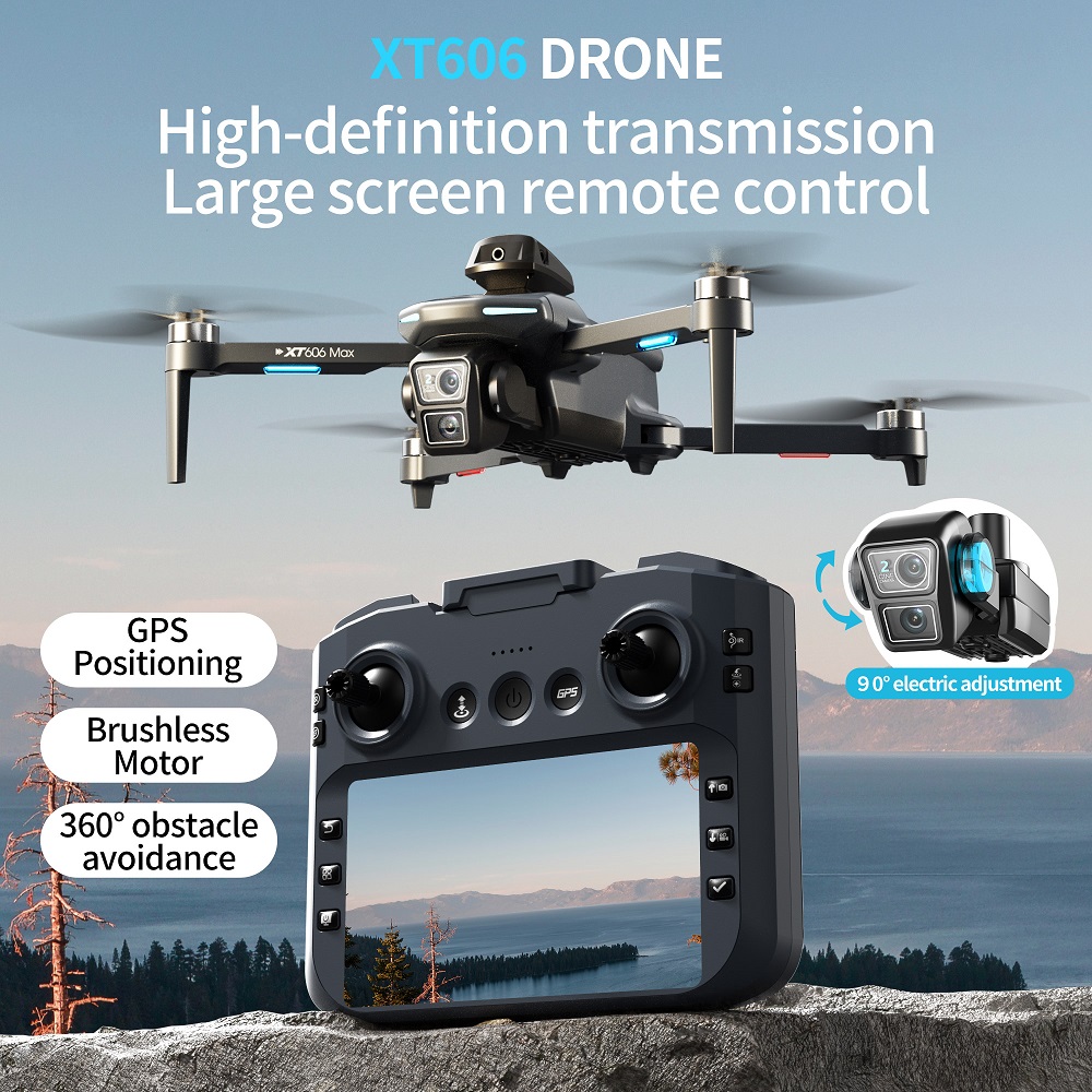 XT606 MAX 3 battery Drone 4k 8 – обзор и цена Drone Thermal Imaging