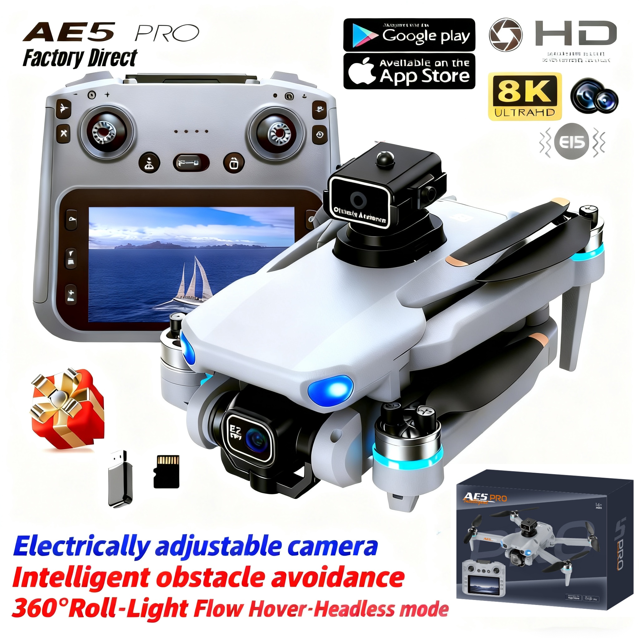 2026 New AE5 Pro Drone 8K HD 4 – обзор и цена Drone Thermal Imaging