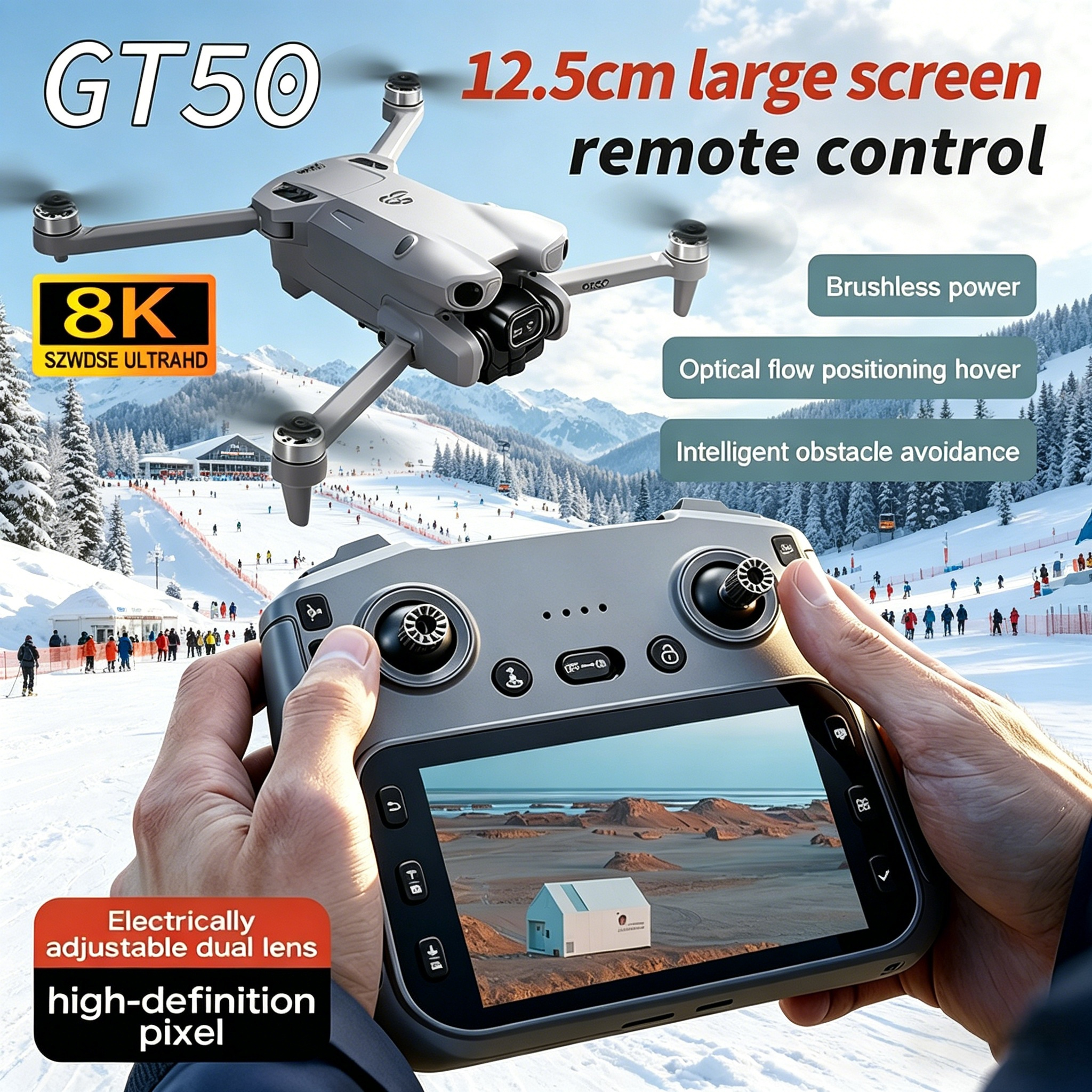 GT50 PRO MIni 5 pro RC Drone 8 – обзор и цена Drone Lidar