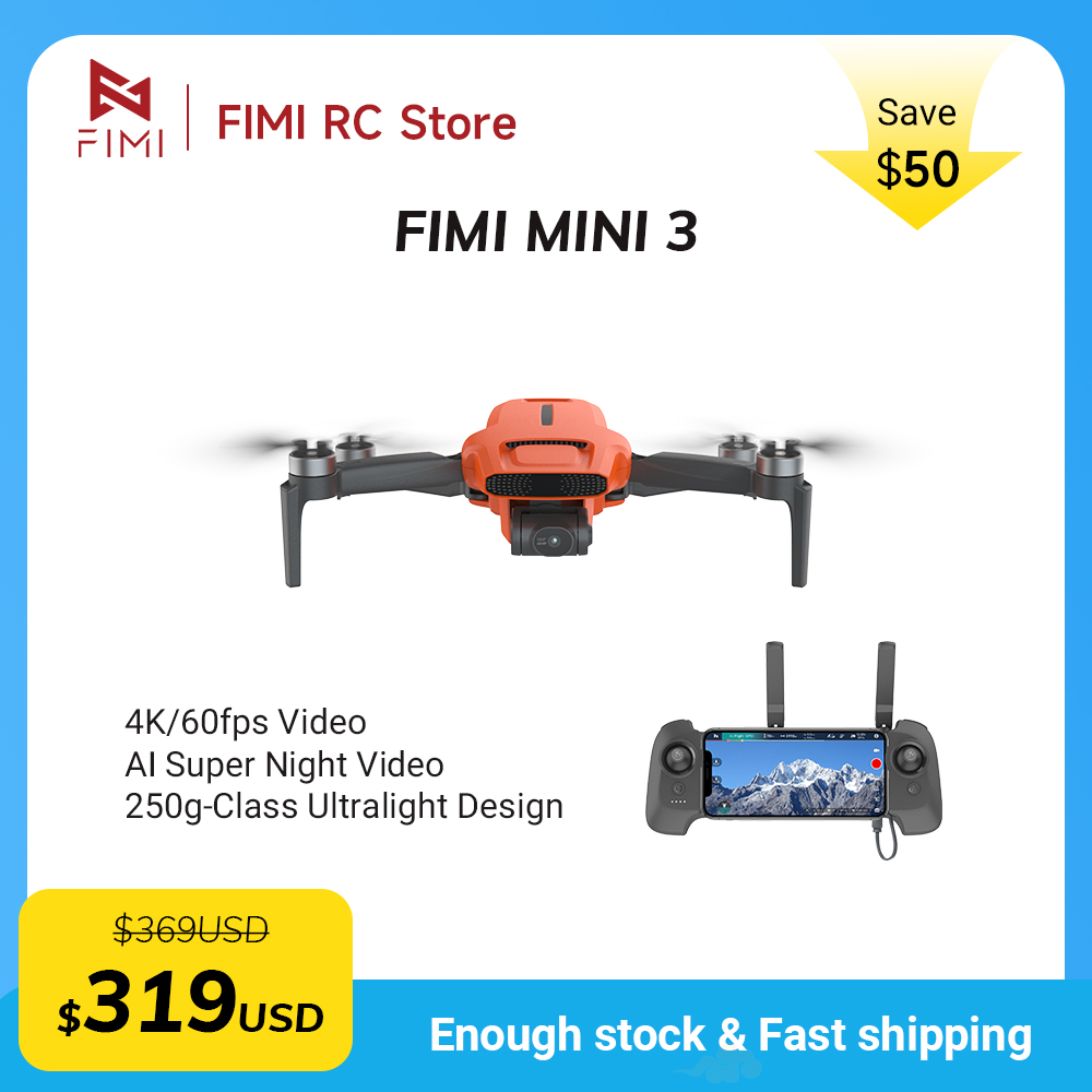 FIMI MINI 3 Camere drone 4K 60 – обзор и цена Drone Mapping